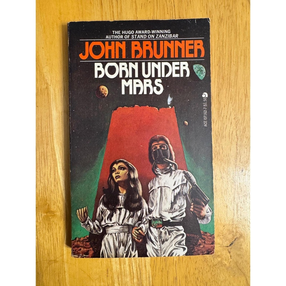 John Brunner Born Under‎ Mars Ace Books Sci Fi Paperback 1967 Vintage